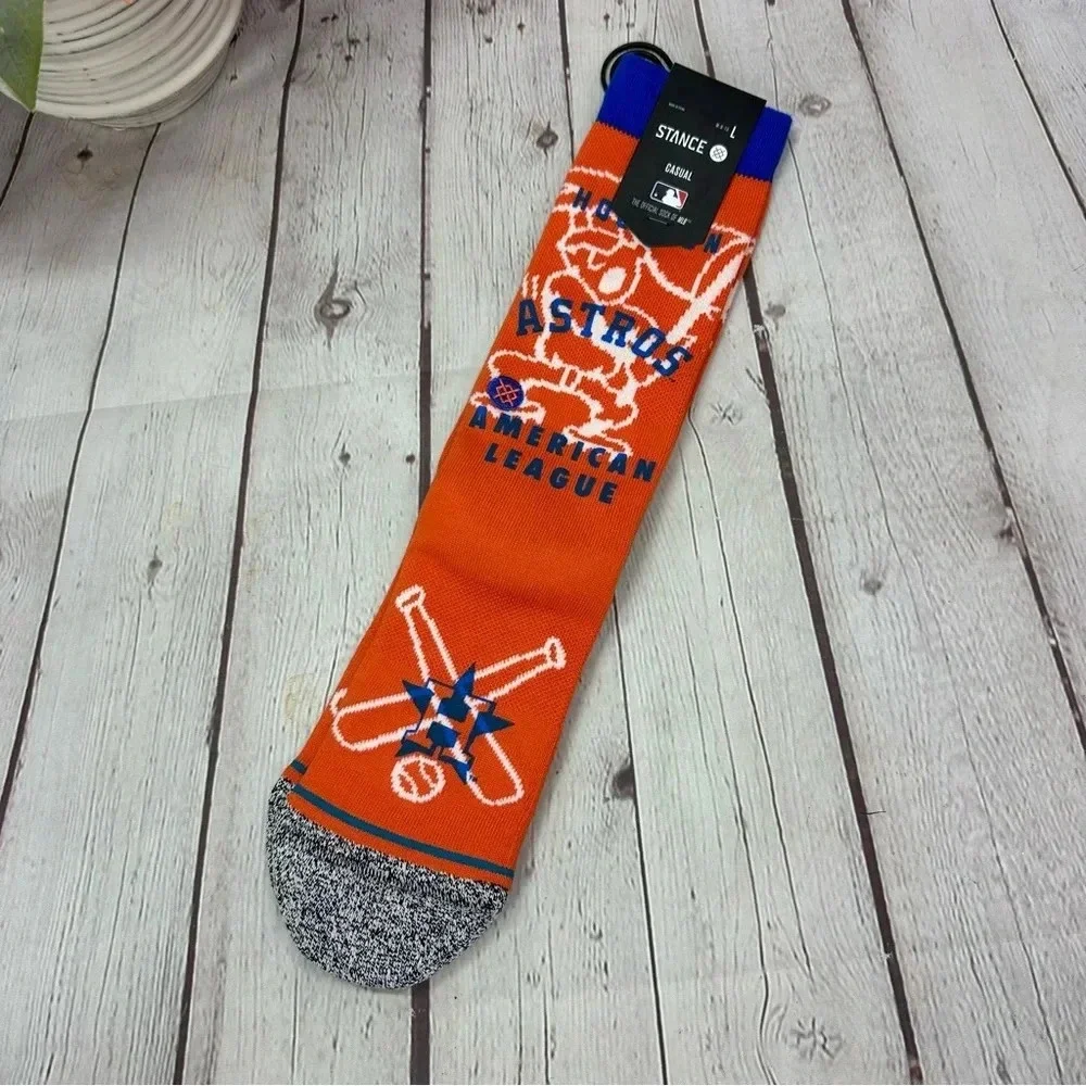 NWT stance houston astros baseball casual socks MLB hey batter